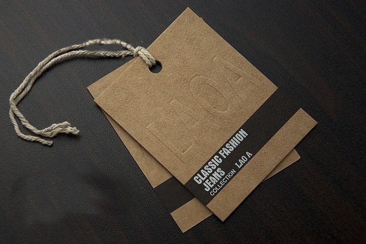 embossed tags for clothing